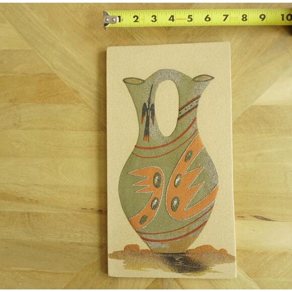 Southwestern Sandstone Art Tile | Attributed to Wilson Price Sr. | Wall Art - Picture 3 of 6